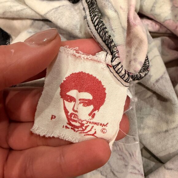 Vintage Betsey Johnson 80s/Early 90s "Punk Label" Floral Bodysuit - Picture 3 of 9